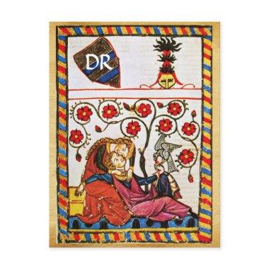 ETERNAL LOVE VALENTINE'S DAY PARCHMENT MONOGRAM HOLIDAY POST