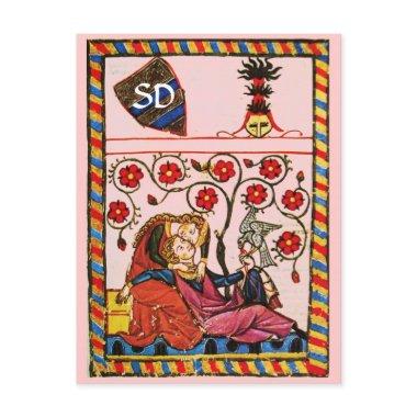 ETERNAL LOVE VALENTINE'S DAY PARCHMENT MONOGRAM HOLIDAY POST