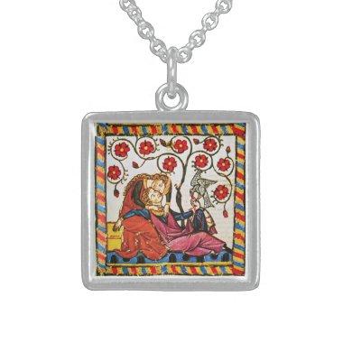 ETERNAL LOVE VALENTINE'S DAY PARCHMENT STERLING SILVER NECKLACE