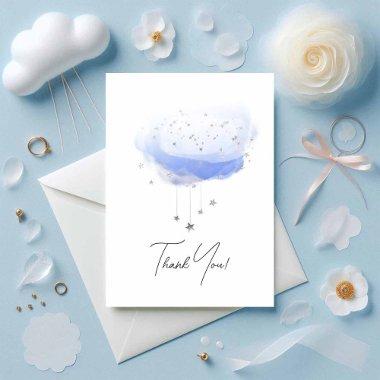 Ethereal Cloud 9 Watercolor Photo Thank You