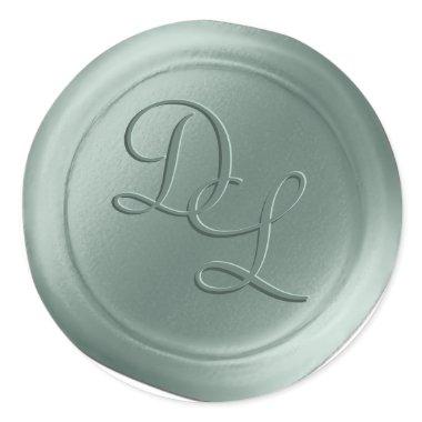 Eucalyptus 2 Letter Monogram Wax Seal Stickers