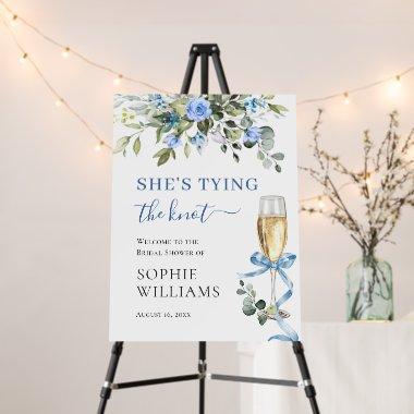Eucalyptus Blue Flower Roses  Welcome Foam Board