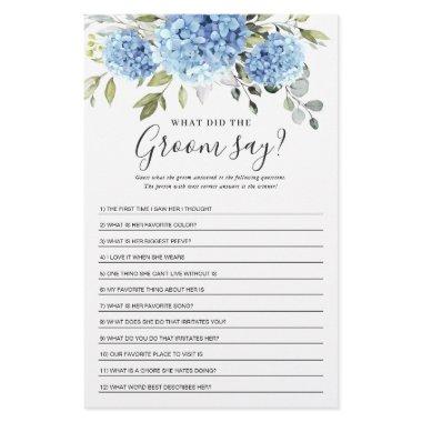 Eucalyptus Blue Hydrangea  Game