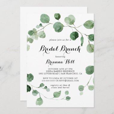 Eucalyptus Bridal Brunch Bridal Shower Invitations