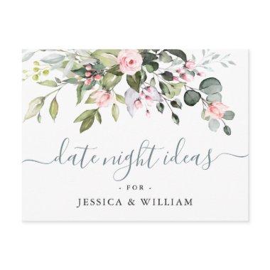 Eucalyptus Bridal Shower Date Night Idea Invitations