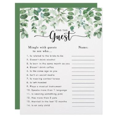 Eucalyptus  Find the Guest Game