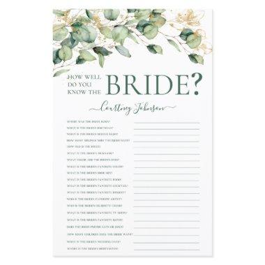 Eucalyptus Bridal Shower Game