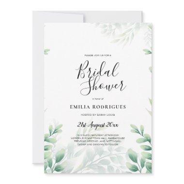 Eucalyptus  Greenery Gold QR Code Inv