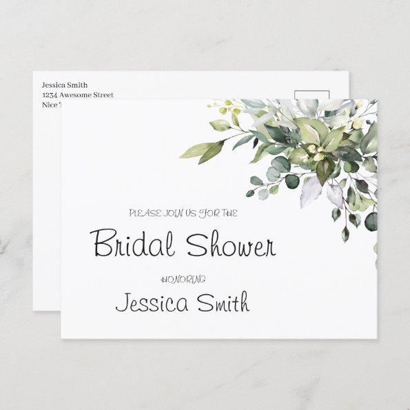 Eucalyptus Bridal Shower Invitation PostInvitations