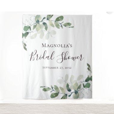 Eucalyptus Bridal Shower Photo Booth Backdrop