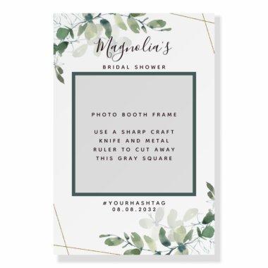 Eucalyptus Bridal Shower Photo Booth Prop Frame Foam Board