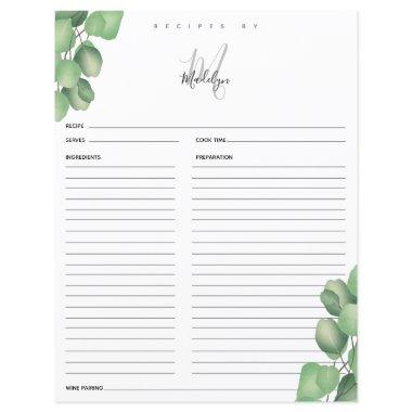 Eucalyptus  Recipe