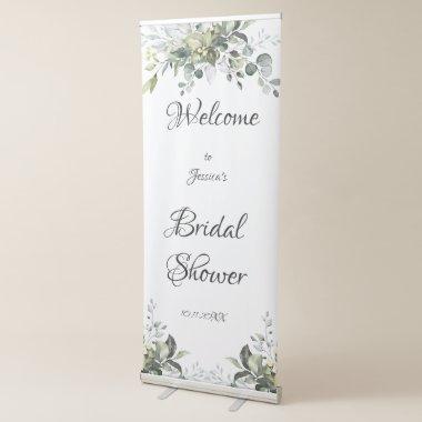 Eucalyptus Bridal Shower Retractable Banner
