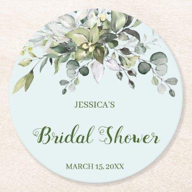 Eucalyptus  Round Paper Coaster
