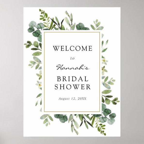 Eucalyptus Bridal Shower Welcome Sign
