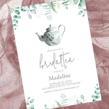 Eucalyptus Bridal Tea Bridal Shower Invitations