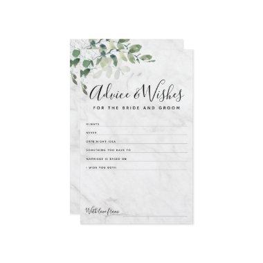 Eucalyptus Bride and Groom Advice Wishes