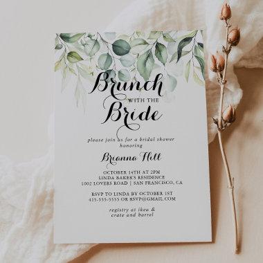 Eucalyptus Brunch with the Bride Shower Invitations
