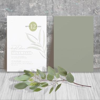 Eucalyptus Color Tones Bridal Shower Green ID901
