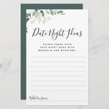 Eucalyptus Date Night Ideas Invitations