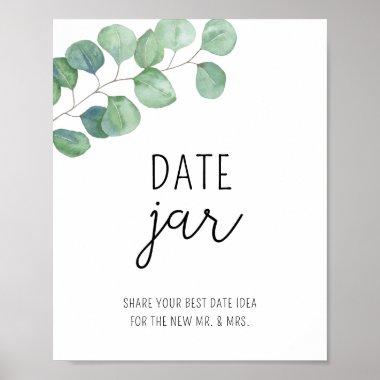 Eucalyptus date night ideas. Date jar bridal game Poster