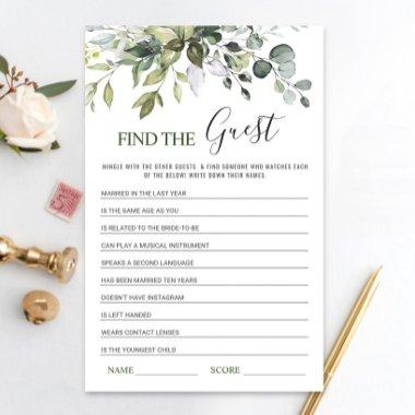 Eucalyptus Find the Guest  Game