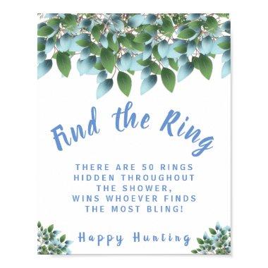 Eucalyptus Find the Ring  Game Sign