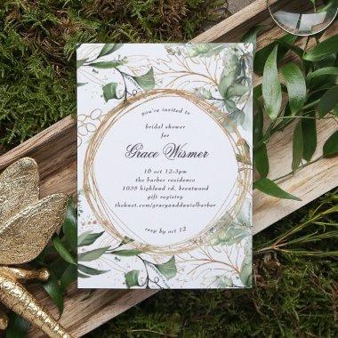 Eucalyptus Gold Boho Circles Pampas