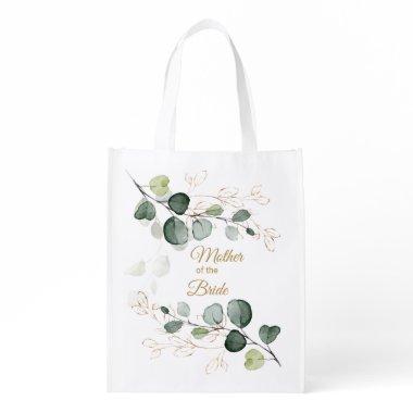 Eucalyptus Gold Leaves Wedding Grocery Bag