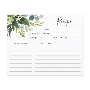 Eucalyptus Green Foliage Recipe Invitations