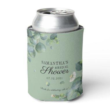 Eucalyptus Greenery Botanical Bridal Shower Can Cooler