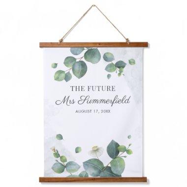 Eucalyptus Greenery Bridal Shower Future Mrs Hanging Tapestry