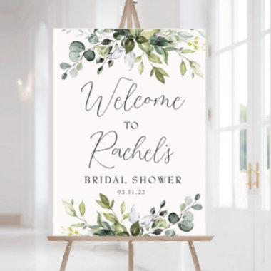 Eucalyptus Greenery Bridal Shower Welcome Sign