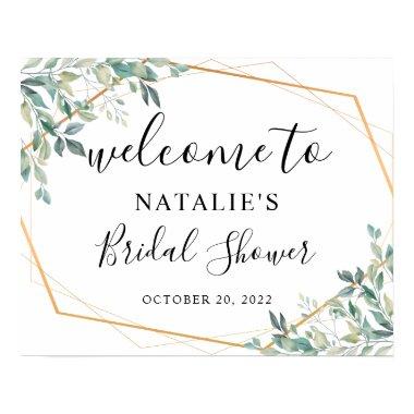 Eucalyptus Greenery Bridal Shower Welcome Sign