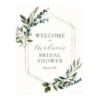 Eucalyptus Greenery Bridal Shower Welcome Sign