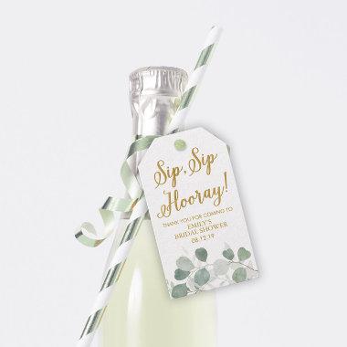 Eucalyptus Greenery  Wine Favor Tags