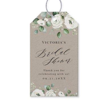 Eucalyptus Greenery floral bridal shower favor Gift Tags