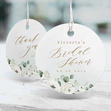 Eucalyptus greenery floral rustic bridal shower favor tags