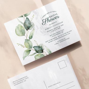 Eucalyptus Greenery Foliage Script  Invitation Post