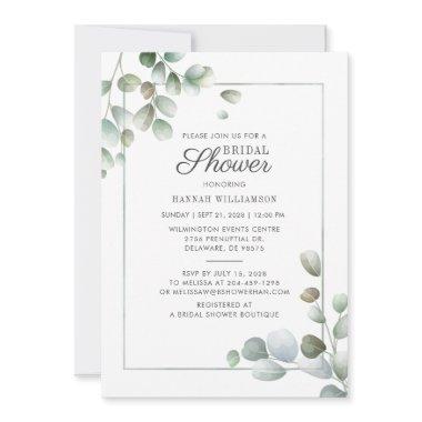 Eucalyptus Greenery Geometric Rustic