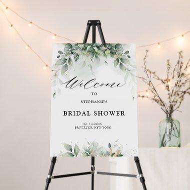 Eucalyptus Greenery Gum Bidal Shower Welcome Foam Board