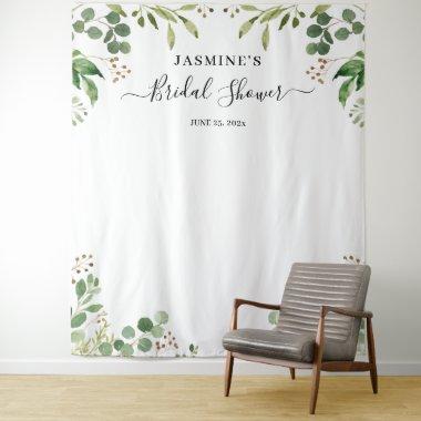 Eucalyptus Greenery Leaves Bridal Shower Backdrop