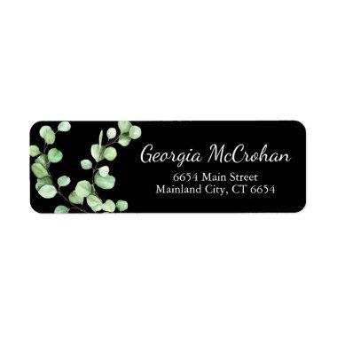 Eucalyptus Greenery Leaves Return Address Label