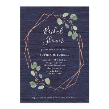 Eucalyptus Greenery | Navy Wood Geo