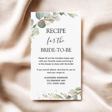 Eucalyptus Greenery Recipe for Bride to Be Enclosure