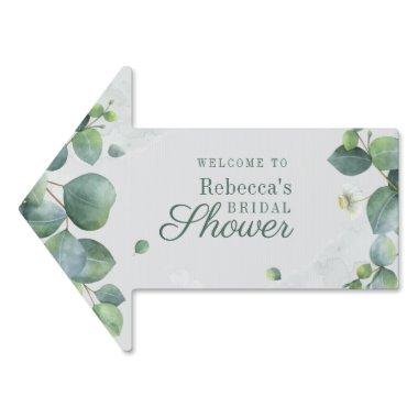 Eucalyptus Greenery Rustic Script Bridal Shower Sign