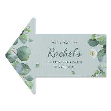 Eucalyptus Greenery Watercolor Bridal Shower Sign