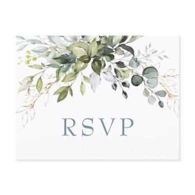 Eucalyptus Greenery Wedding RSVP with Meal Choice Post