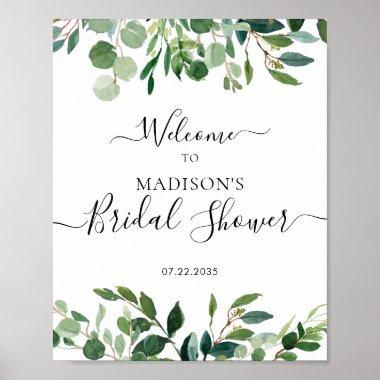 Eucalyptus Greenery Welcome Bridal Shower Sign