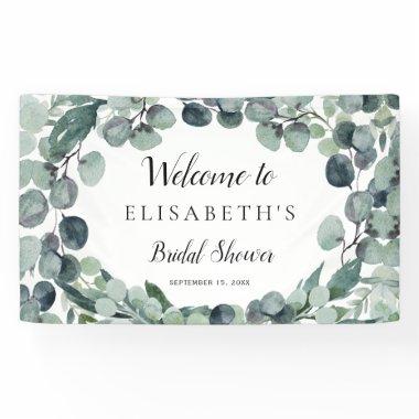Eucalyptus greenery wreath  banner